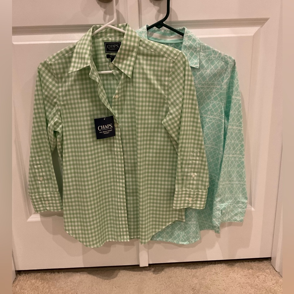 Blouse bundle non iron button down shirts 2 for $15